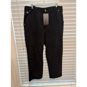 Harley-Davidson Mens Black Woven Work Carpenter Pants 36x30 96006-24VM NWT